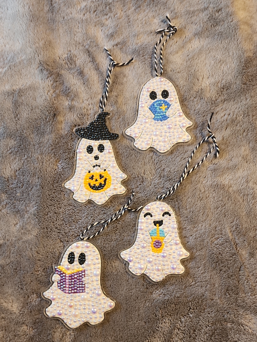 Diamond Art - Halloween Ghosts! Completed & Sealed!